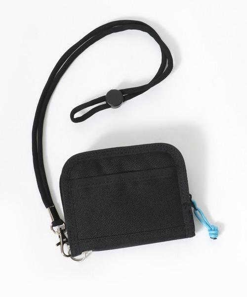 Lee（リー）の「Lee（リー）ブランドワンポイントロゴ刺繍ラウンドファスナー財布/ネックストラップ付きウォレット（財布・メンズ・ブラック×ブルー/ブラック×グリーン/ブラック/ブラック×レッド・FREE）」の10枚目の写真
