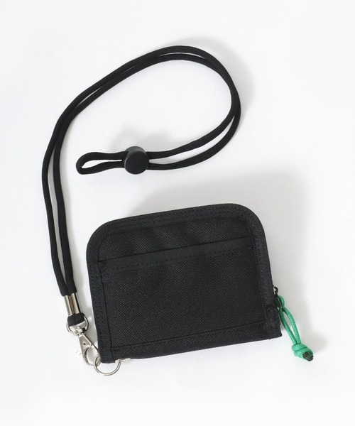 Lee（リー）の「Lee（リー）ブランドワンポイントロゴ刺繍ラウンドファスナー財布/ネックストラップ付きウォレット（財布・メンズ・ブラック×ブルー/ブラック×グリーン/ブラック/ブラック×レッド・FREE）」の13枚目の写真