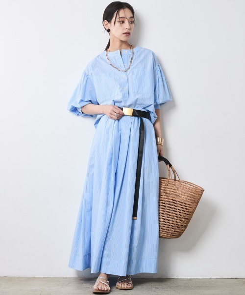 CHIC STYLE(シックスタイル)の「綿100%袖口リブアウトポケットブラウス<大きいサイズ有>シックスタイル(シャツ/ブラウス・レディース・ネイビー/ベージュ系/ブルー系・L/M/5L/4L/3L/LL)」の22枚目の写真