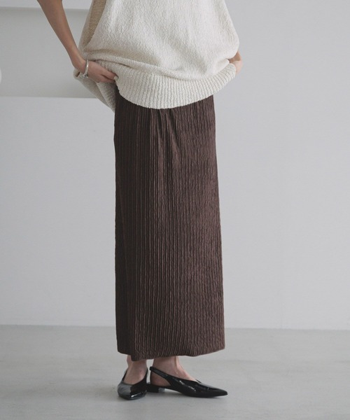 LOWRYS FARM（ローリーズファーム）の「ジャガードプリーツスカート　 288773（スカート・レディース・ブラック/グリーン/ブラウン/アイボリー・FREE）」の14枚目の写真