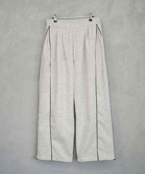 Shoowtime(ショウタイム)の「Side piping design wide sweat pants / サイドパイピングデザインワイドスウェットパンツ(スウェットパンツ・メンズ・ブラック/ヘザーグレー・X-LARGE/LARGE/MEDIUM)」の17枚目の写真