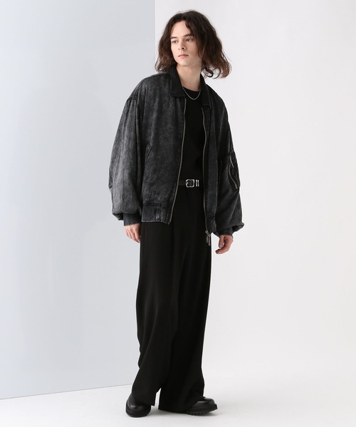 HARE カコウフライトジャケット　ブラック セール】カコウフライトジャケット(HARE)（ブルゾン）｜HARE