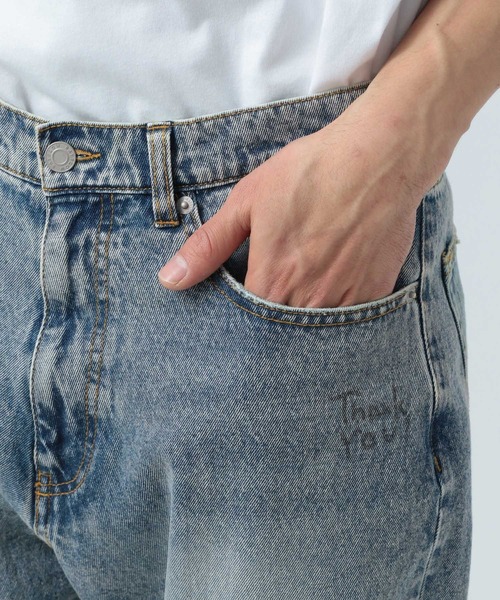 BAYFLOW（ベイフロー）の「[遊び心がかわいい]落書きプリントデニムパンツ（デニムパンツ・メンズ・アクア/クリアブルー・MEDIUM/LARGE）」の22枚目の写真