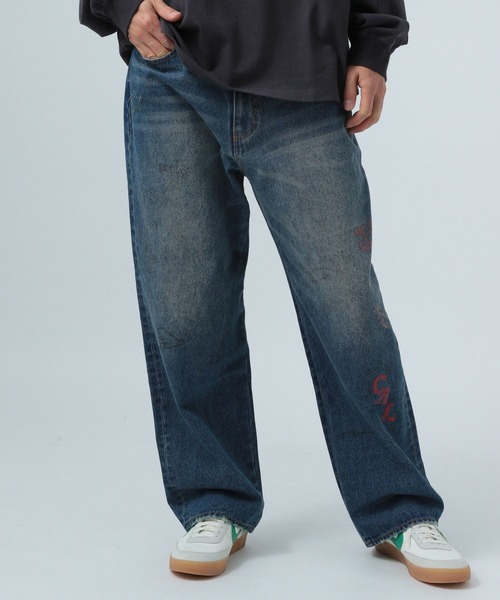 BAYFLOW（ベイフロー）の「[遊び心がかわいい]落書きプリントデニムパンツ（デニムパンツ・メンズ・アクア/クリアブルー・MEDIUM/LARGE）」の14枚目の写真