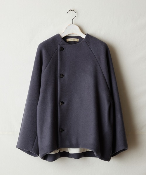 suzukitakayuki スズキタカユキ short coat short coat（ノーカラーコート）｜suzuki takayuki（スズキタカユキ