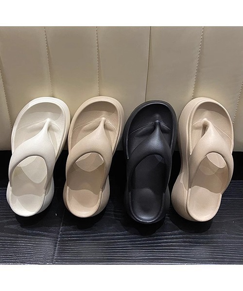 uni's room■2color プラットフォームトングサンダル SS-SS23-37 uni's room□アシンメトリートングヒールサンダル SS-SS24-48