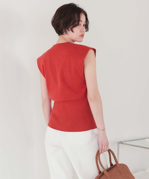 ミミ様 SYSORUS シソラス リブニット ドッキングワンピース 切り替え ミミ様 SYSORUS シソラス リブニット ドッキングワンピース 切り替え