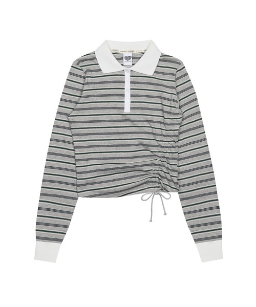 LUVISTRUE(ラヴイズトゥルー)の「IM STRING RUGBY TEE(Tシャツ/カットソー・レディース・ブラック/グレー/ネイビー・FREE)」の21枚目の写真