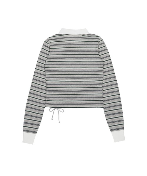 LUVISTRUE(ラヴイズトゥルー)の「IM STRING RUGBY TEE(Tシャツ/カットソー・レディース・ブラック/グレー/ネイビー・FREE)」の22枚目の写真