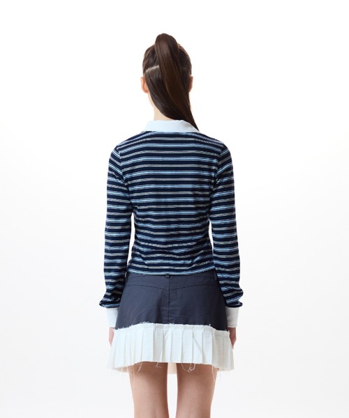 LUVISTRUE(ラヴイズトゥルー)の「IM STRING RUGBY TEE(Tシャツ/カットソー・レディース・ブラック/グレー/ネイビー・FREE)」の18枚目の写真