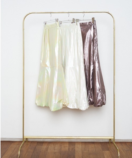 Muel Chic(ミュエルシック)の「Alicia balloon skirt アリシアバルーンスカート(スカート・レディース・ミント/ブロンズ/ホワイト・FREE)」の10枚目の写真