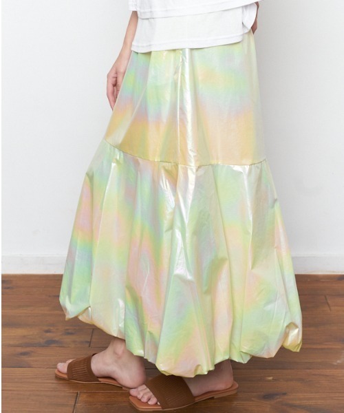 Muel Chic(ミュエルシック)の「Alicia balloon skirt アリシアバルーンスカート(スカート・レディース・ミント/ブロンズ/ホワイト・FREE)」の11枚目の写真