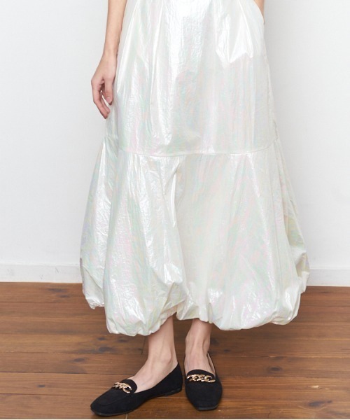 Muel Chic(ミュエルシック)の「Alicia balloon skirt アリシアバルーンスカート(スカート・レディース・ミント/ブロンズ/ホワイト・FREE)」の13枚目の写真