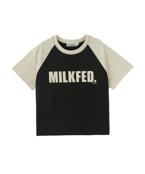 MILKFED.(ミルクフェド)の「MILKFED. COMPACT B/B TEE(Tシャツ/カットソー・レディース・ホワイト/ブラック/チャコール・M/S)」の3枚目の写真