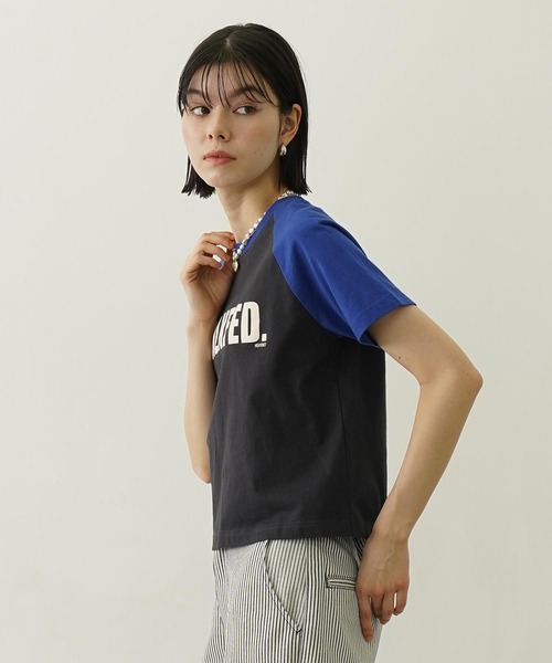 MILKFED.(ミルクフェド)の「MILKFED. COMPACT B/B TEE(Tシャツ/カットソー・レディース・ホワイト/ブラック/チャコール・M/S)」の13枚目の写真