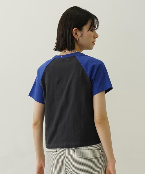 MILKFED.(ミルクフェド)の「MILKFED. COMPACT B/B TEE(Tシャツ/カットソー・レディース・ホワイト/ブラック/チャコール・M/S)」の14枚目の写真