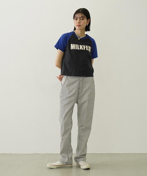 MILKFED.(ミルクフェド)の「MILKFED. COMPACT B/B TEE(Tシャツ/カットソー・レディース・ホワイト/ブラック/チャコール・M/S)」の15枚目の写真