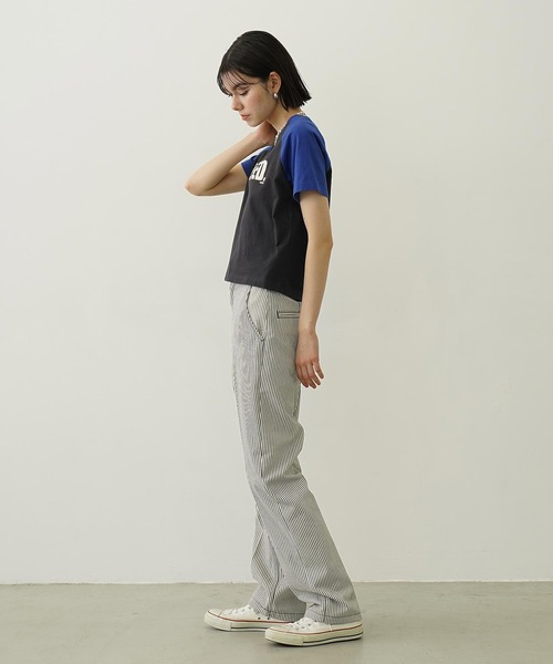MILKFED.(ミルクフェド)の「MILKFED. COMPACT B/B TEE(Tシャツ/カットソー・レディース・ホワイト/ブラック/チャコール・M/S)」の20枚目の写真