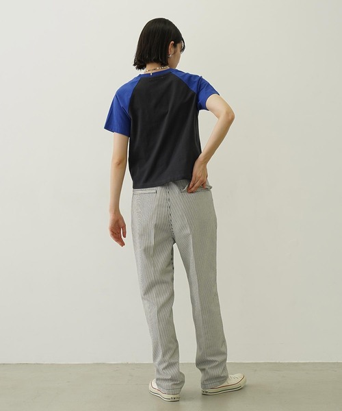 MILKFED.(ミルクフェド)の「MILKFED. COMPACT B/B TEE(Tシャツ/カットソー・レディース・ホワイト/ブラック/チャコール・M/S)」の21枚目の写真