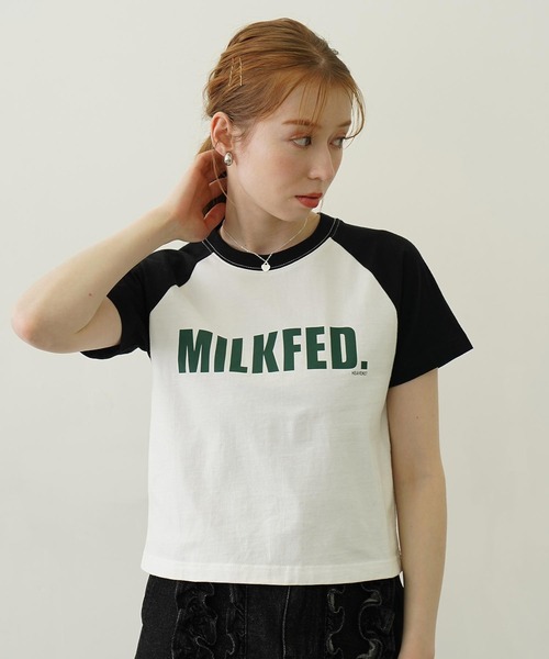 MILKFED.(ミルクフェド)の「MILKFED. COMPACT B/B TEE(Tシャツ/カットソー・レディース・ホワイト/ブラック/チャコール・M/S)」の22枚目の写真