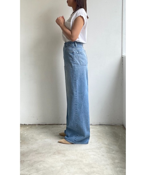 fireservice（ファイヤーサービス）の「【 Fire Service / ファイヤーサービス 】 BAGGY DENIM / バギーデニム（デニムパンツ・レディース・ライトブルー・23/24/25/26/27/28）」の8枚目の写真