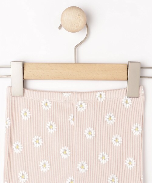 SHOO・LA・RUE(シューラルー)の「【100-120cm】フラワープリントフレアリブレギンス(その他パンツ・キッズ・ピンク系1/サックスブルー系・10/11/12)」の6枚目の写真