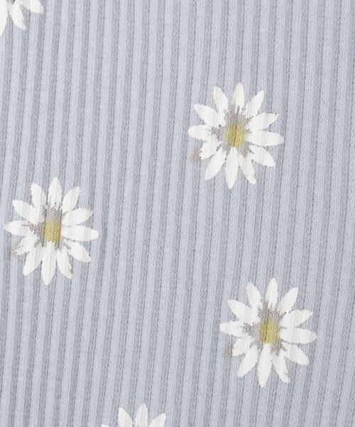 SHOO・LA・RUE(シューラルー)の「【100-120cm】フラワープリントフレアリブレギンス(その他パンツ・キッズ・ピンク系1/サックスブルー系・10/11/12)」の3枚目の写真