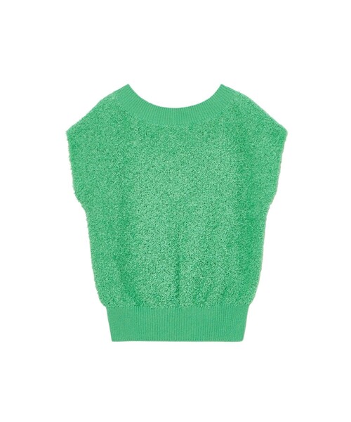 ANAYI（アナイ）の「GIMAフェザーVプルオーバー（ニット/セーター・レディース・ホワイト/ピンク/グリーン・38）」の20枚目の写真