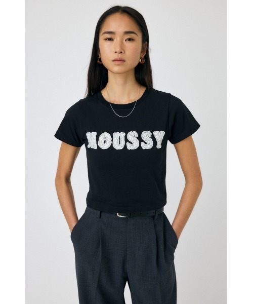 セール】【ライトグレー ZOZO限定カラー】PATCH LACE MOUSSY TINY T