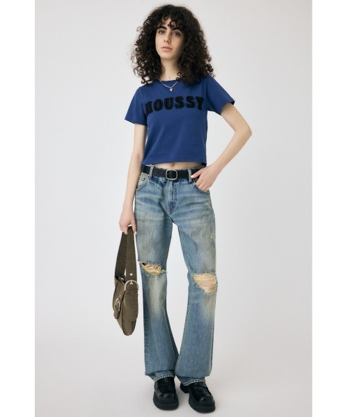 【完売品】未使用タグ付きPATCH LACE MOUSSY TINY Tシャツ MOUSSY | PATCH LACE MOUSSY TINY Tシャツ (Tシャツ・カットソー