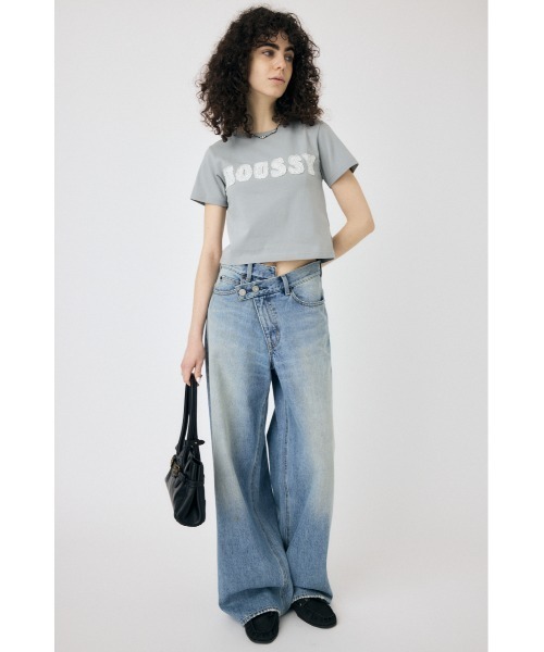 MOUSSY（マウジー）の「【ライトグレー ZOZO限定カラー】PATCH LACE MOUSSY TINY Tシャツ（Tシャツ/カットソー・レディース・ブラック/オフホワイト/ブルー/ライトグレー・FREE）」の21枚目の写真