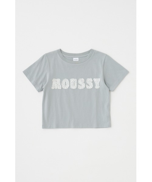 MOUSSY（マウジー）の「【ライトグレー ZOZO限定カラー】PATCH LACE MOUSSY TINY Tシャツ（Tシャツ/カットソー・レディース・ブラック/オフホワイト/ブルー/ライトグレー・FREE）」の8枚目の写真
