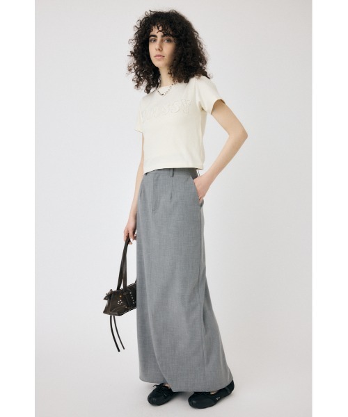 MOUSSY（マウジー）の「【ライトグレー ZOZO限定カラー】PATCH LACE MOUSSY TINY Tシャツ（Tシャツ/カットソー・レディース・ブラック/オフホワイト/ブルー/ライトグレー・FREE）」の10枚目の写真