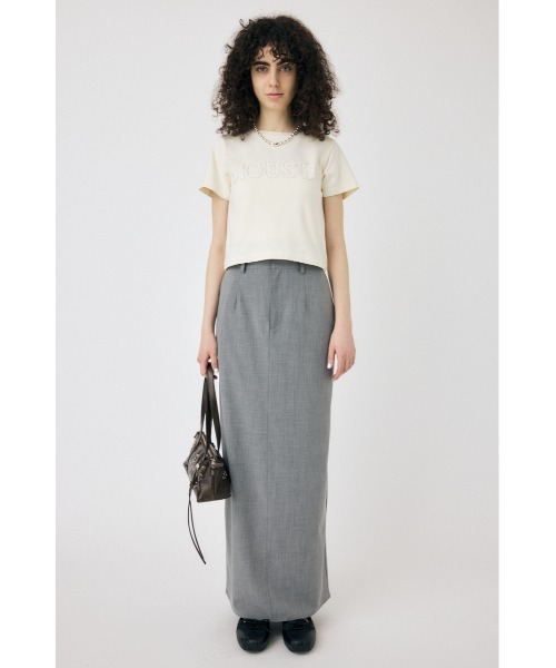 T-mat ライトグレーのブラウス ライトグレー ZOZO限定カラー】PATCH LACE MOUSSY TINY Tシャツ（T