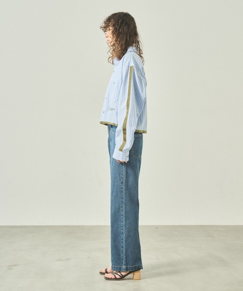 kha:ki(カーキ)の「「KHA:KI / カーキ」 リメイクワークシャツ REMAKE WORK SHIRT(シャツ/ブラウス・レディース・サックスブルー/ブルー・1)」の12枚目の写真
