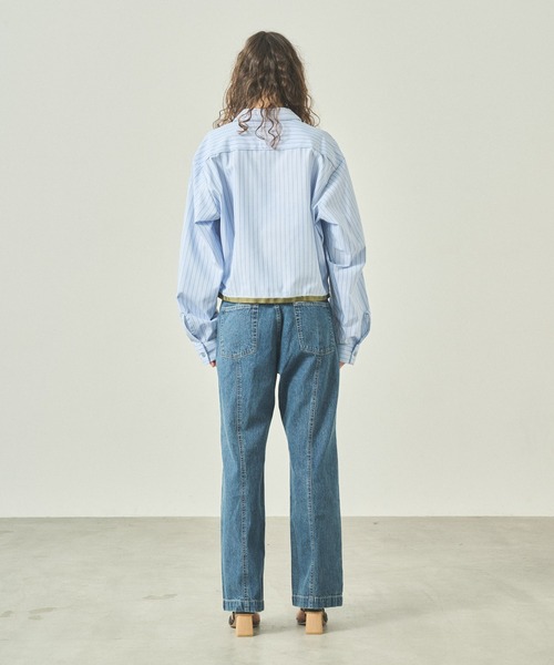 kha:ki(カーキ)の「「KHA:KI / カーキ」 リメイクワークシャツ REMAKE WORK SHIRT(シャツ/ブラウス・レディース・サックスブルー/ブルー・1)」の13枚目の写真