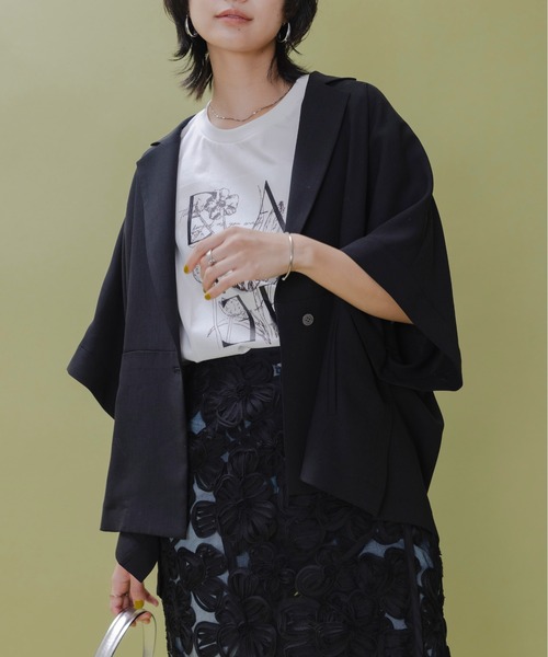 ハーフスリーブ ジレジャケット Eimee Law│Eimee Law & LHELBIE