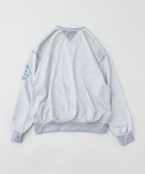 WISM（ウィズム）の「【TOLQ/トルク】 Trompe loeil Sweatshirts HAMILTON 25-1208（スウェット・メンズ・チャコールグレー・4）」の2枚目の写真