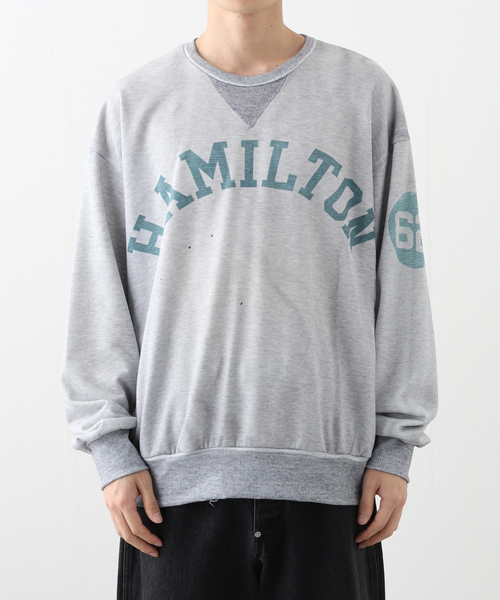 WISM（ウィズム）の「【TOLQ/トルク】 Trompe loeil Sweatshirts HAMILTON 25-1208（スウェット・メンズ・チャコールグレー・4）」の4枚目の写真