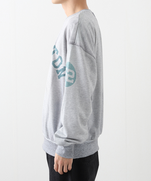 WISM（ウィズム）の「【TOLQ/トルク】 Trompe loeil Sweatshirts HAMILTON 25-1208（スウェット・メンズ・チャコールグレー・4）」の5枚目の写真