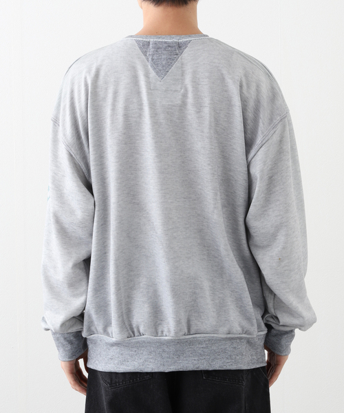 WISM（ウィズム）の「【TOLQ/トルク】 Trompe loeil Sweatshirts HAMILTON 25-1208（スウェット・メンズ・チャコールグレー・4）」の6枚目の写真