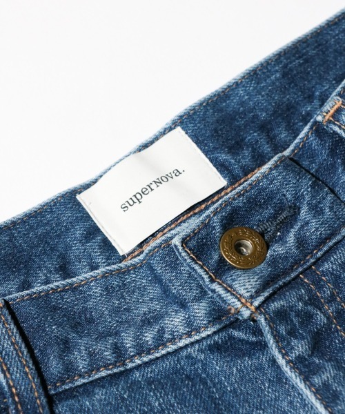 superNova.(スーパーノヴァ)の「superNova. / スーパーノヴァ BAGGY JEANS -Old vintage wash- バギージーンズ オールドヴィンテージウォッシュ(デニムパンツ・メンズ・ブラック/インディゴブルー・MEDIUM/SMALL)」の5枚目の写真