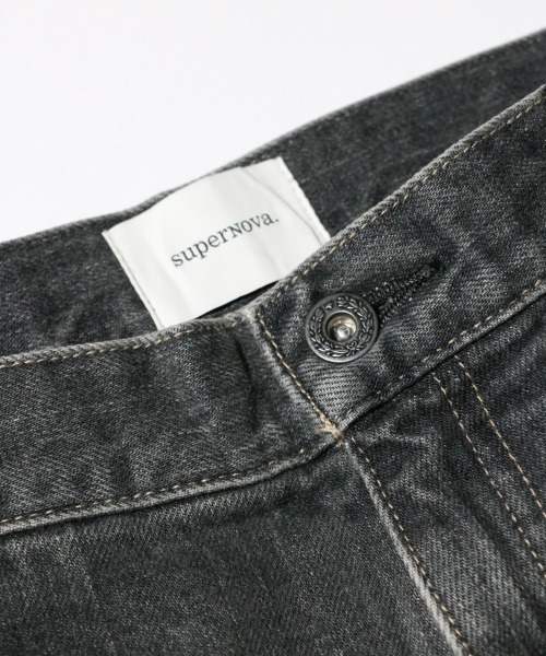 superNova.(スーパーノヴァ)の「superNova. / スーパーノヴァ BAGGY JEANS -Old vintage wash- バギージーンズ オールドヴィンテージウォッシュ(デニムパンツ・メンズ・ブラック/インディゴブルー・MEDIUM/SMALL)」の15枚目の写真