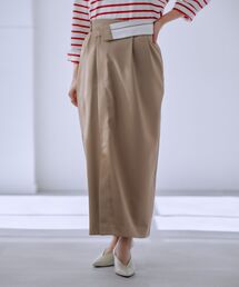 ターンアップIラインスカート 【低身長・小柄女性】