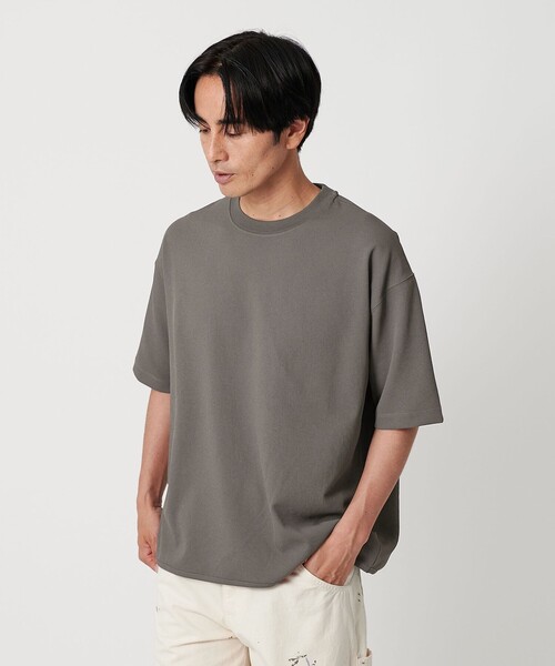 Air Dobby ワイドテーパード クルーネック Tシャツ -ヨコ