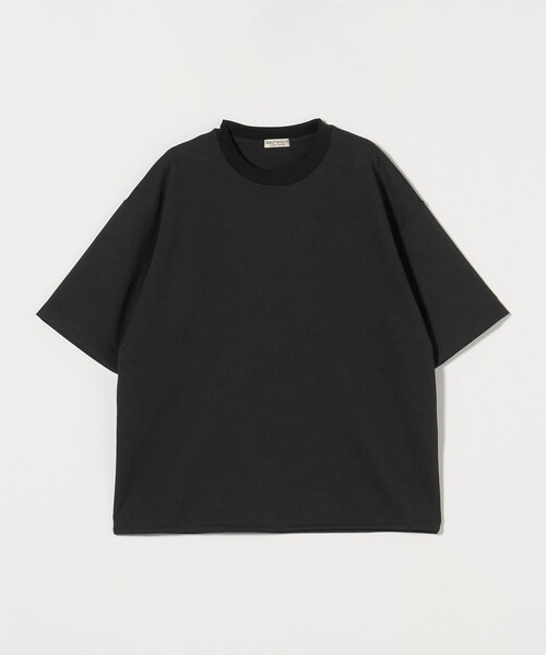 BEAUTY&YOUTH UNITED ARROWS（ビューティーアンドユースユナイテッドアローズ）の「Air Dobby ワイドテーパード クルーネック Tシャツ -ヨコストレッチ 吸水速乾性-（Tシャツ/カットソー・メンズ・グレー/ブラック/ライトグレー・L/XL/S/M）」の12枚目の写真