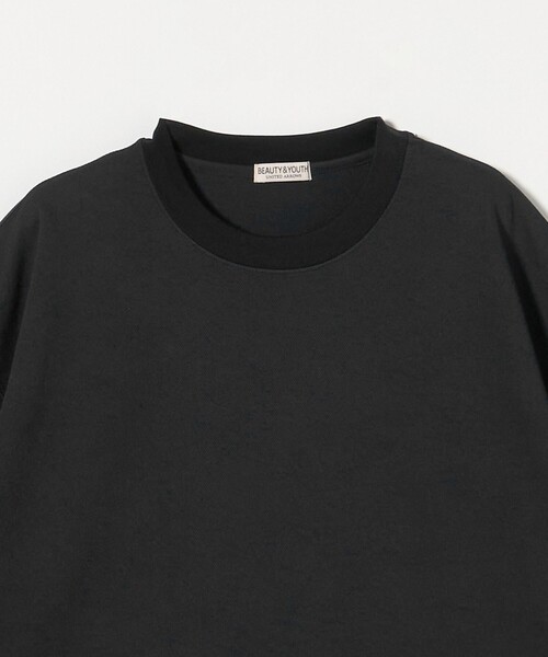 BEAUTY&YOUTH UNITED ARROWS（ビューティーアンドユースユナイテッドアローズ）の「Air Dobby ワイドテーパード クルーネック Tシャツ -ヨコストレッチ 吸水速乾性-（Tシャツ/カットソー・メンズ・グレー/ブラック/ライトグレー・L/XL/S/M）」の14枚目の写真