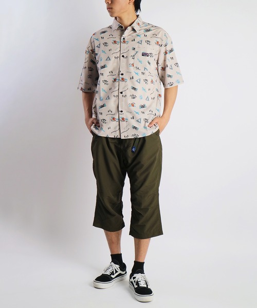 GERRY（ジェリー）の「GERRY ドットメッシュ 総柄 接触冷感半袖シャツ（シャツ/ブラウス・メンズ・ネイビー/ベージュ・LL/L/M）」の4枚目の写真