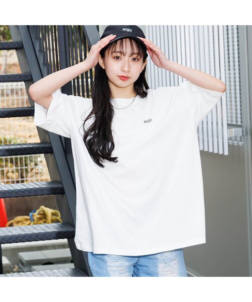 algy(アルジー)の「ハートロゴビッグ半袖T(Tシャツ/カットソー・キッズ・ピンク/サックスブルー/オフホワイト/グレー・SMALL/MEDIUM/X-SMALL/XX-SMALL)」の19枚目の写真