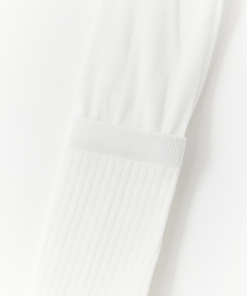 ROOPTOKYO(ループトウキョウ)の「Long Double Collar Rib Socks / ロングダブルカラーリブソックス(ソックス/靴下・レディース・レッド/グレー/ブラック/ホワイト・FREE)」の6枚目の写真